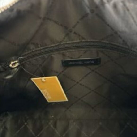 Michael Kors "large hobo" charcoal and black shoulder handbag NWT - Picture 7 of 7